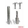 Boulons à changement rapide Werhe® 5 pcs. pour foreuses de terre. Verrou de sécurité à goupille fendue. Fabriqué en acier à ress