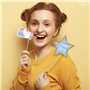 30 pcs Kit Photo Booth Gender Reveal Party Animation Gender Reveal Fête Prénatale Accessoires Photobooth Photo Props Photocall p