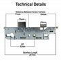 GU Ancien Serrure de porte en uPVC 35 mm