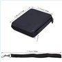 Housse de protection rigide en EVA pour Nintendo 2DS et accessoires avec double fermeture éclair et 8 supports de jeu (Noir)