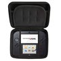 Housse de protection rigide en EVA pour Nintendo 2DS et accessoires avec double fermeture éclair et 8 supports de jeu (Noir)