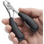 KLIPP Coupe-ongles pour ongles épais - Coupe-ongles incarnés et cuticules en acier inoxydable avec lames courtes, poignées ergon