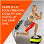 Bonplus BP | Plateforme Vibrante avec Siège | Wonder Fit | Rock n Fit | Plaque Vibrante Fitness | Combat la Cellulite | Comprend
