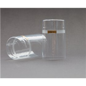 AE-GLAS : Capsules rétractables transparentes avec bande déchirable (⌀ = 32