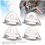 Lantuqib Lot de 4 Accessoires pour Escalade sur Roche, Facile à Transporter Forte Force de Traction Crochet d'escalade ancrage d