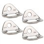 Lantuqib Lot de 4 Accessoires pour Escalade sur Roche, Facile à Transporter Forte Force de Traction Crochet d'escalade ancrage d