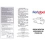 Ferlabel Machine DE Prix Manuelle Pro 8 CARACTÈRES KIT Complet DE 4 Rouleaux D'ÉTIQUETTES 26x12