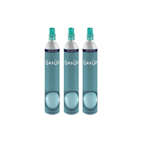 Lot de 3 cylindres de CO2 60 litres GasUp Compatible avec toutes les marques (GasUp