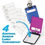 2 PCS - Etiquette Valise Avion GAMBC® - étiquette valise - Etiquette Bagage - Accessoires Voyage - étiquette bagage avion + 4 au