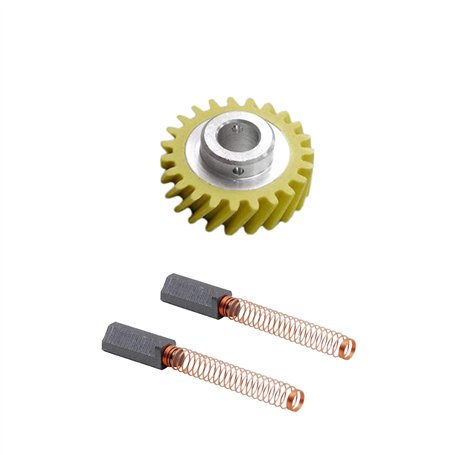 Pièces détachées Brosses et engrenages pour moteur à vis sans fin pour robot de cuisine KitchenAid - avec tête de moteur pivotan