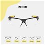 JJ LMS Lunettes de padel avec verres de protection transparents lunettes de sécurité sport padel