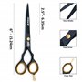 Ciseaux de coiffure Ciseaux de coupe de cheveux Ciseaux de coiffeur Lame de rasoir en acier à haute teneur en carbone pour coiff
