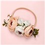 LCE Nouveau-Né Photographie Prop - Ange Plumes Ailes, Bandeau de Fleurs et Gilet en Dentelle, pour Fille Prop Vêtements Blanc