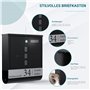 Bl4ckPrint Boîte aux lettres de qualité supérieure - Anthracite - Compartiment à journaux - Fenêtre de visualisation personnalis