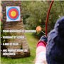 Kit Arc et Fleches Enfant de 6 ans et plus, Tir a l'arc Enfant pour Enfants de 10 LBS avec 3 Flèches Ventouses et 3 en Fibre de 