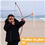 Kit Arc et Fleches Enfant de 6 ans et plus, Tir a l'arc Enfant pour Enfants de 10 LBS avec 3 Flèches Ventouses et 3 en Fibre de 