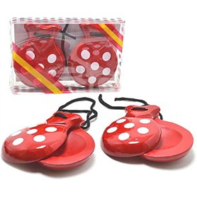 CASTAÑUELAS ROUGE POUR ENFANTS