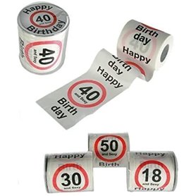 OOTB – Rouleau de papier toilette fantaisie pour anniversaire