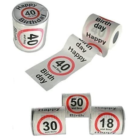 OOTB – Rouleau de papier toilette fantaisie pour anniversaire