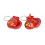 2 x rouge Porte-clés. mini châtaignettes. petit porte-clés instrument de musique. danse flamenco. petite. espagnol espagnol