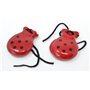 Espagnol Castagnettes rouges et noires pour enfants pour danse flamenco ou sévillane