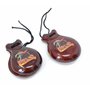 ESPAGNOL CASTANUELES EN BOIS NATUREL POUR ADULTES VERNISÉ avec vernis. Espagne Torro