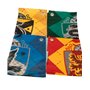 Harry Potter Bannière avec Blason de Poudlard - Toutes les Quatre Maisons Murale Drapeau Multi Medium