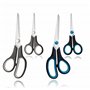 Lot de 2 paires de ciseaux de cuisine robustes avec lames tranchantes en acier inoxydable et poignées confortables pour couper l