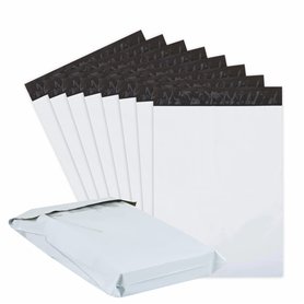 Lot de 8 sacs postaux robustes en plastique imperméable avec fermeture autocollante pour envoi postal