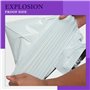 Lot de 8 sacs postaux robustes en plastique imperméable avec fermeture autocollante pour envoi postal, colis d'expédition, fourn