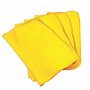 AHAD Lot de 4 chiffons jaunes en coton durable super absorbants multi-usages pour polir