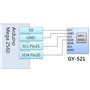 TECNOULAB 5 pièces Module de capteur gyroscopique analogique à 3 Axes GY-521 MPU-6050 mpu6050, Module accéléromètre