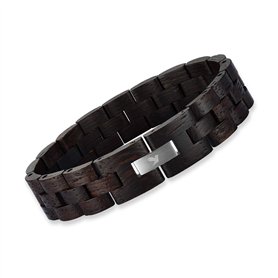Woodstar Black Turtle Bracelet en Bois Noir