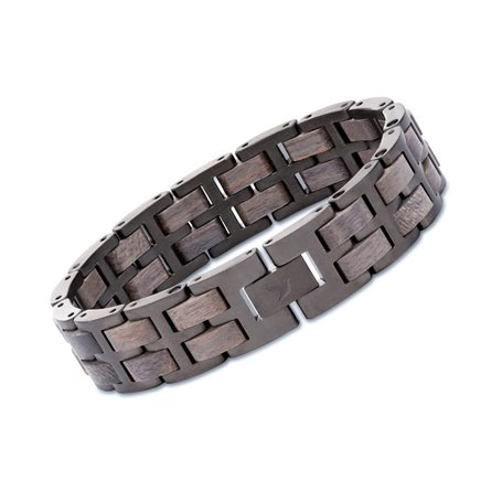 WOODSTAR (PUMA) Bracelet Homme en Acier et Bois