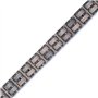 WOODSTAR (PUMA) Bracelet Homme en Acier et Bois, Bijoux de Mode Masculin, Bracelet Réglable Gris B20-004