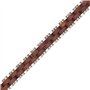 Woodstar (ALLIGATOR Bracelet pour homme en Acier et Bois, Bijoux Mode Masque, Bracelet Réglable Rouge Argent B20-011