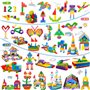 Kids Ensemble de 140 blocs de construction Jouets de construction - Jouets d'apprentissage STEM Ensemble d'apprentissage pour en