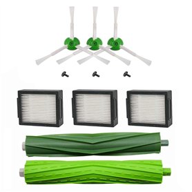 MaxDirect Kit de pièces de rechange Compatible avec Roomba i7 i7+ E5 E6 E7 - Pack de brosses latérales