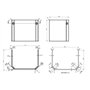Housse de protection hbm arbo/ce pour perceuse/fraiseuse modèle 2