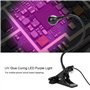 3W USB LED Sèche Ongles Lumière Pourpre Mini Lampes Séchage avec Clip Professionnel Rép