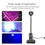 Tiiyee Lampe De Polymérisation Colle UV, 3W USB LED Sèche Ongles Lumière Pourpre Mini Lampes Séchage avec Clip Professionnel Rép