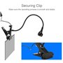 Tiiyee Lampe De Polymérisation Colle UV, 3W USB LED Sèche Ongles Lumière Pourpre Mini Lampes Séchage avec Clip Professionnel Rép