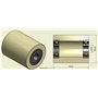 Lot de 4 rouleaux en nylon polyamide - Diamètre : 40 mm - Largeur : 50 mm - Largeur : 10 mm - Roulements précis (40-50-10).