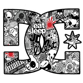 Biomar Labs 2 x PVC Autocollant Stickers Voiture Auto Moto Tuning DC Stickerbomb Sticker Bomb B 222