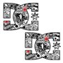 Biomar Labs 2 x PVC Autocollant Stickers Voiture Auto Moto Tuning DC Stickerbomb Sticker Bomb B 222