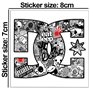 Biomar Labs 2 x PVC Autocollant Stickers Voiture Auto Moto Tuning DC Stickerbomb Sticker Bomb B 222