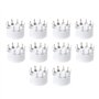 Ocobudbxw 10 pièces Prise 9 Broches Tube électronique Prises en céramique Support de Tube plaqué Or Accessoires Audio