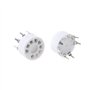 Ocobudbxw 10 pièces Prise 9 Broches Tube électronique Prises en céramique Support de Tube plaqué Or Accessoires Audio