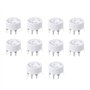 Ocobudbxw 10 pièces Prise 9 Broches Tube électronique Prises en céramique Support de Tube plaqué Or Accessoires Audio