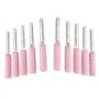 LEXIANG 10 pièces aiguiseur de tronçonneuse Pierres de meulage 4.8mm 3/16 Outil d'affûtage Pierres bavure scie à chaîne Outil de